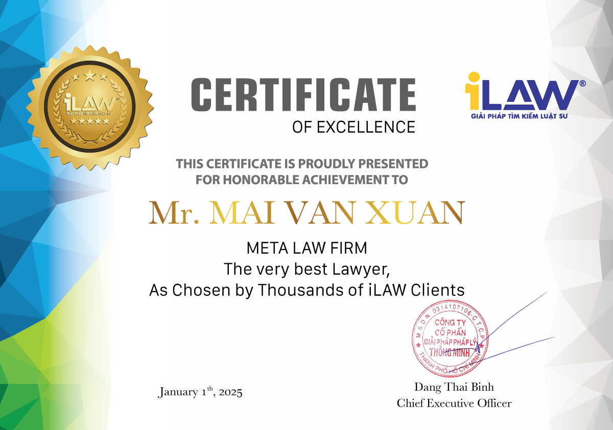 Chứng nhận Luật sư uy tín tại iLAW